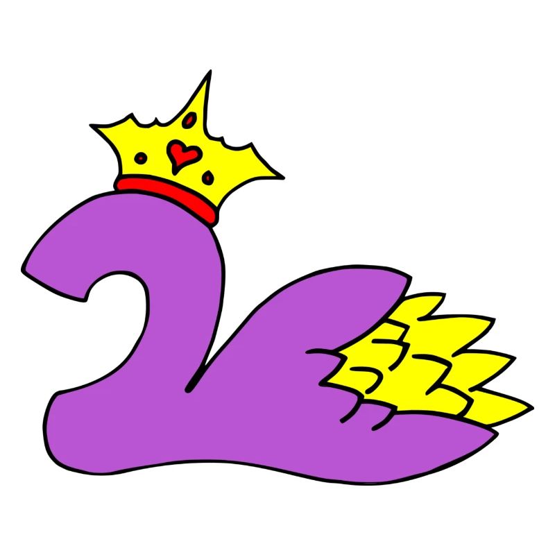 Two with crown and blossom