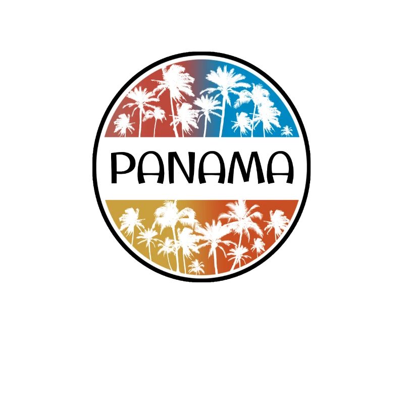 Panama Palm Tree Souvenir de vacances élégant