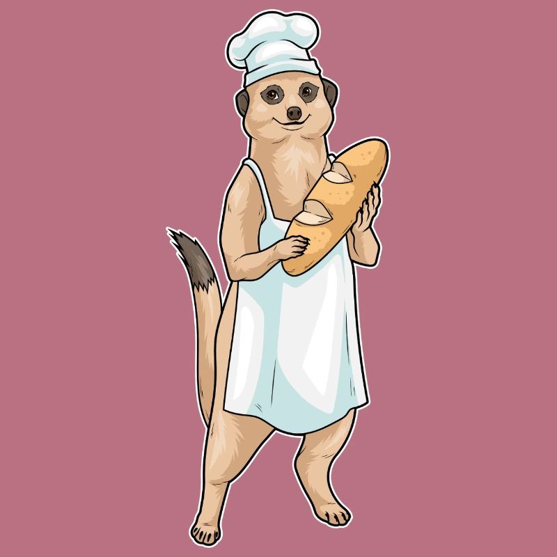 Erdmännchen Bäcker Brot