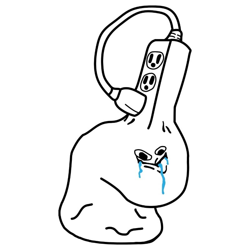 Internet Meme - Brainlet Steckdose