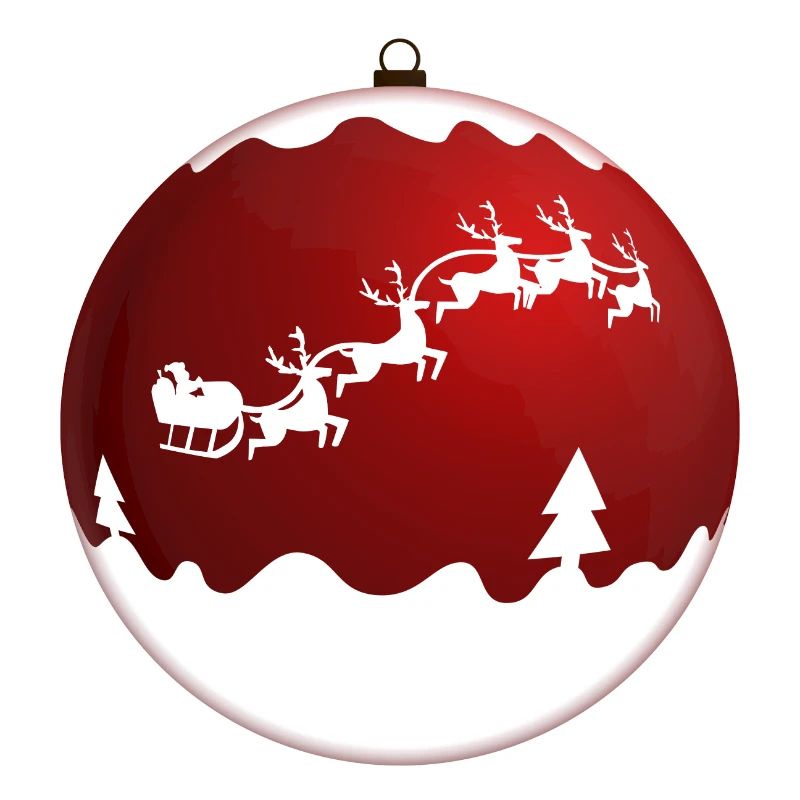 Rote Weihnachtskugel / Weihnachtsbaby