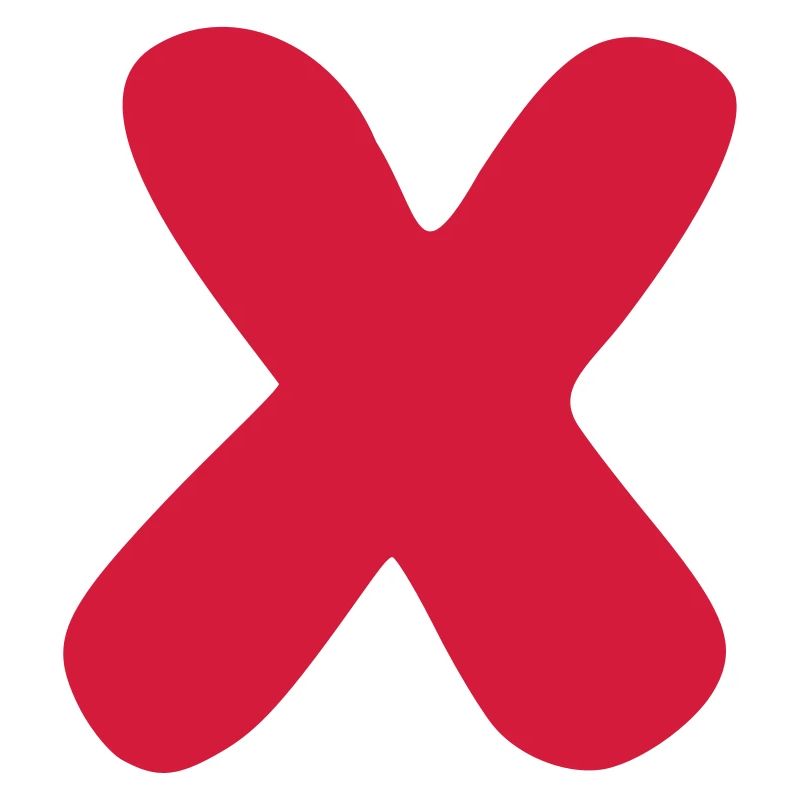 x cross statement icon