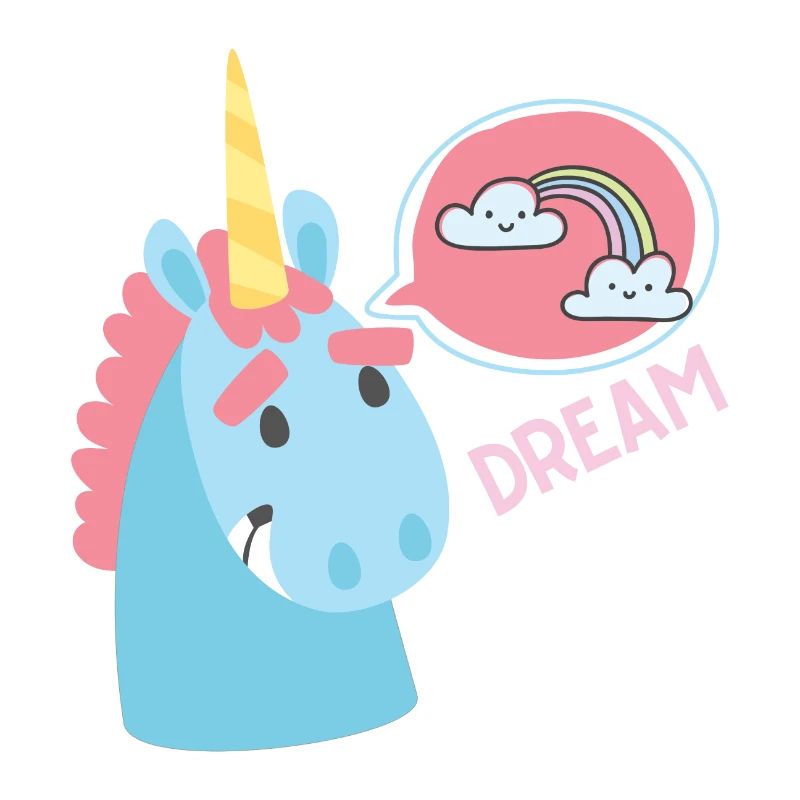 Einhorn Traum Regenbogen Geschenk Lustig