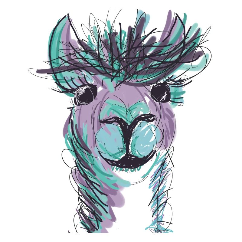 Alpaka Llama Purple