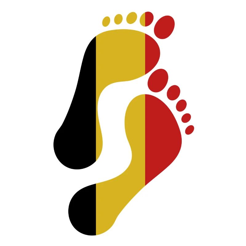 Belgique Drapeau de l’empreinte