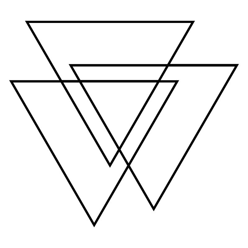 Geometric pattern of triangles