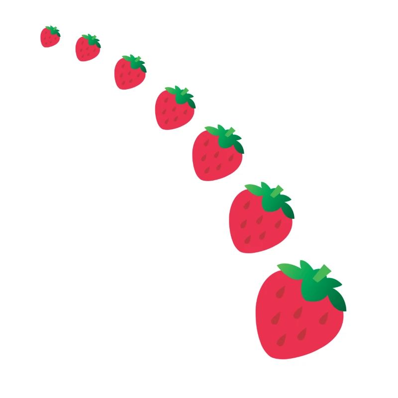 Fraise arc en ciel