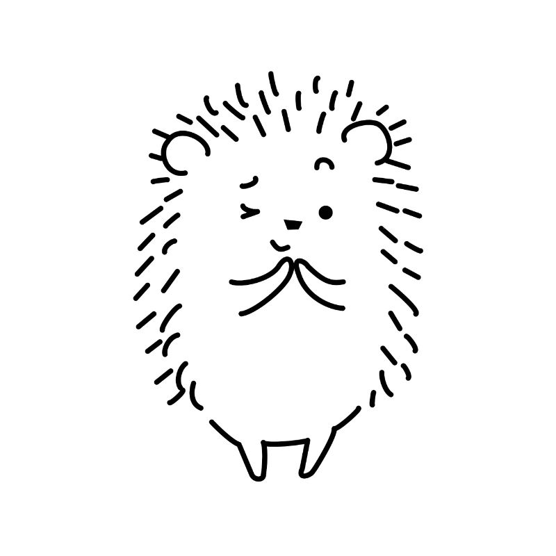 Mignon petit hérisson.