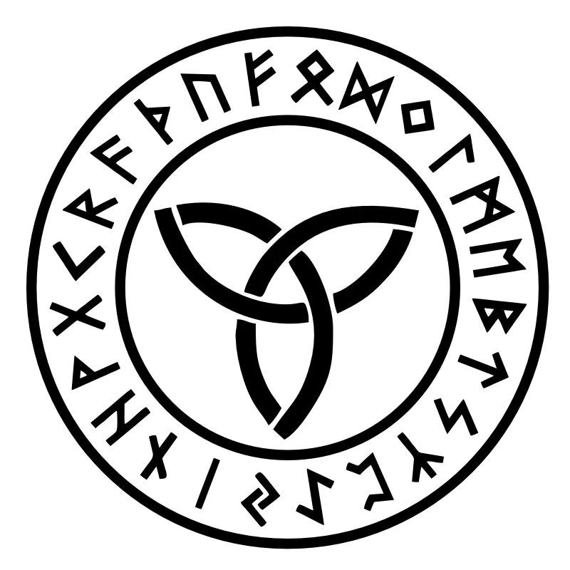 Runes, magic, Triquetra, déesse, amulette