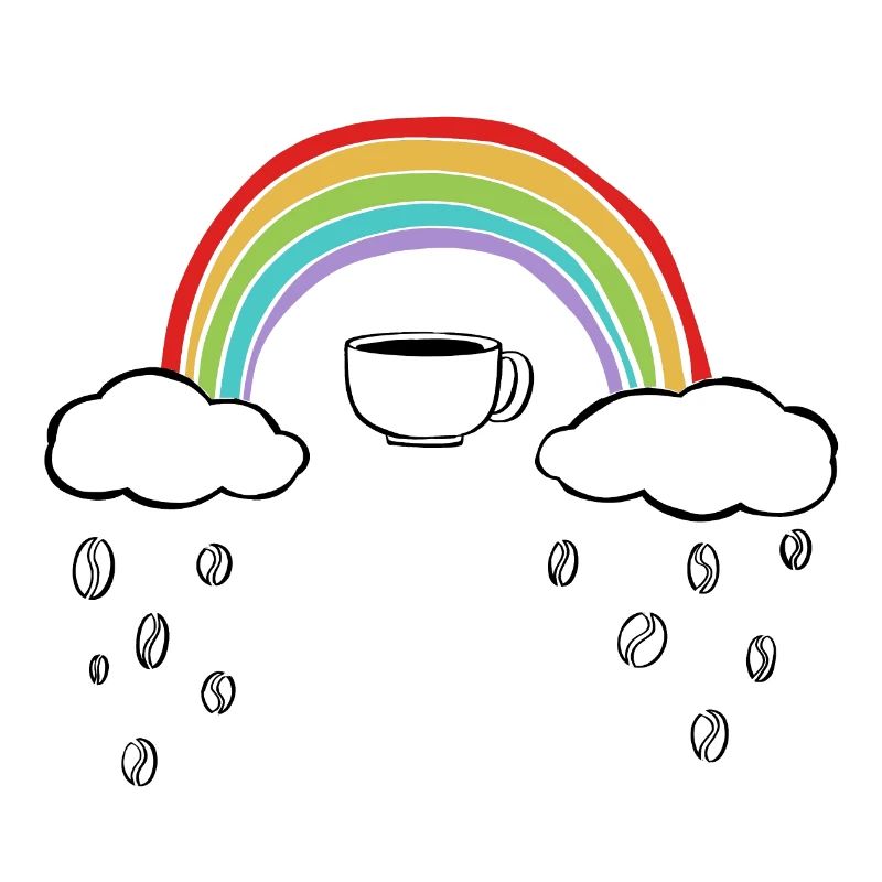 Kaffee Regenbogen