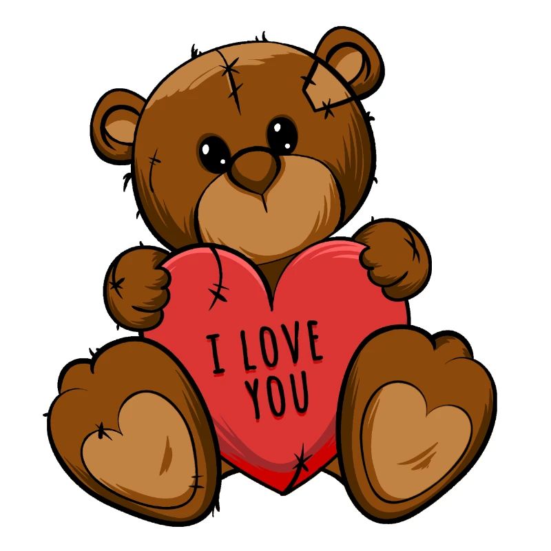Teddybär. Valentinstag