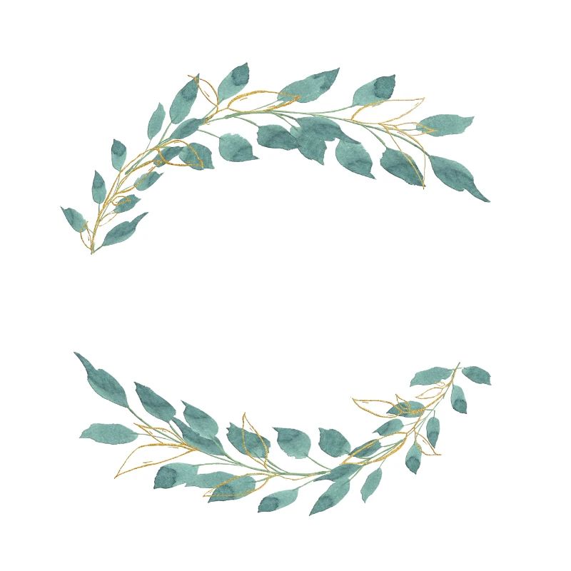 Customizable half ring green gold 2