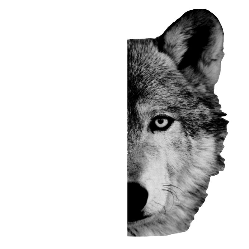 Ein halber Wolf