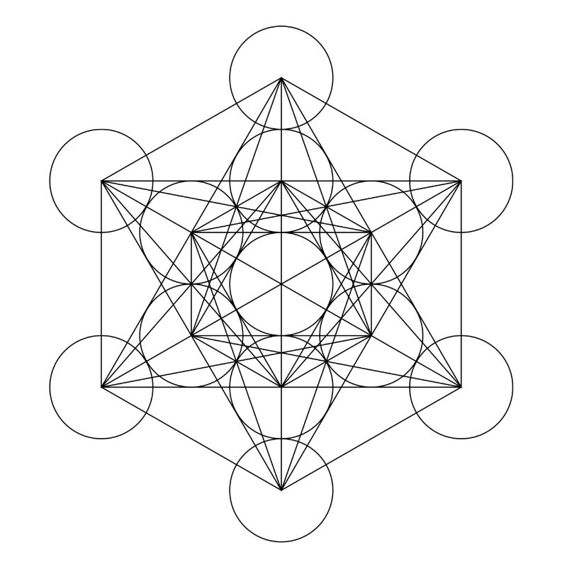 Metatron's Cube Black