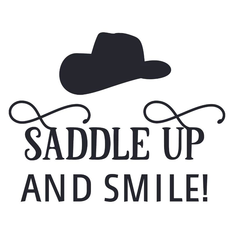 Selle vers le haut et sourire