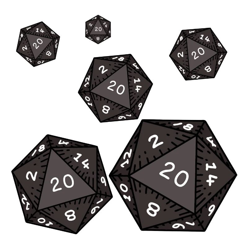 hexagonal dice gift man woman player games