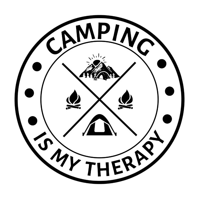 Camping is my Therapy Funny camper saying