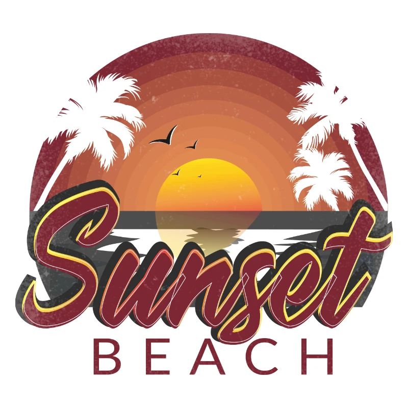Plage du coucher du soleil