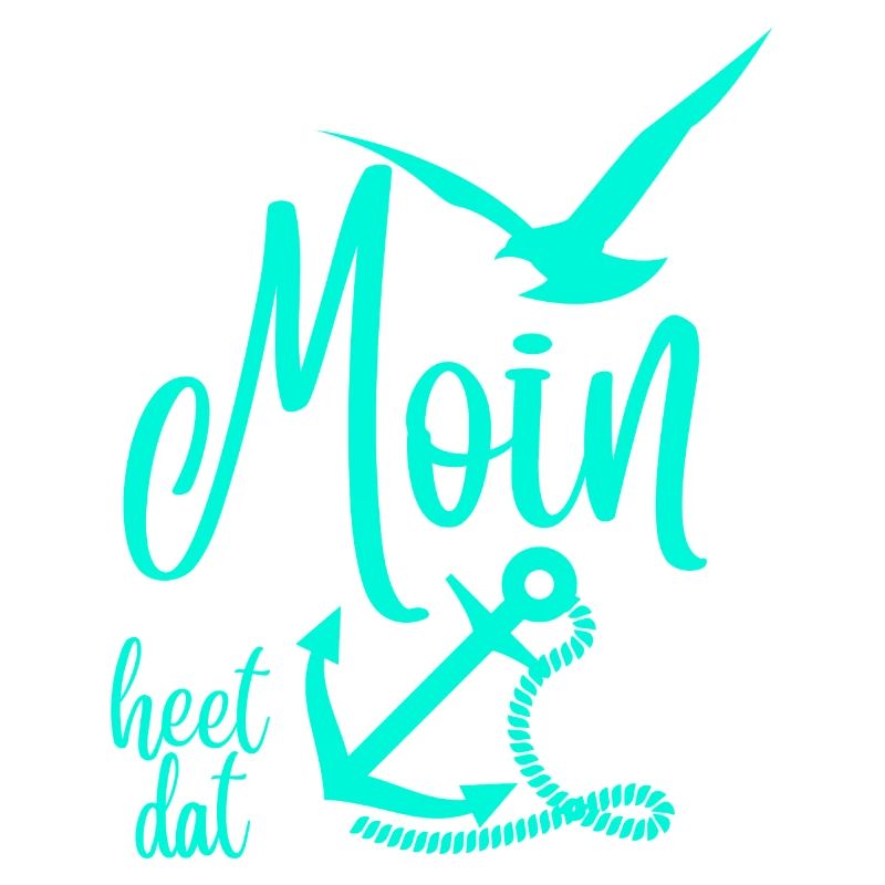 Moin heet dat - Anchor & Seagulls Motif - North German