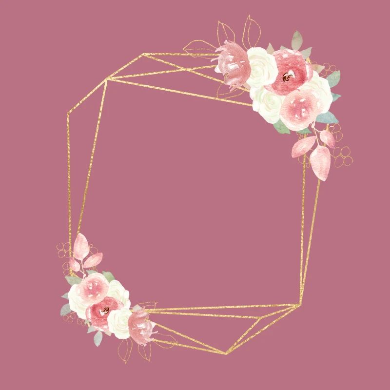 Modern Border Floral customizable
