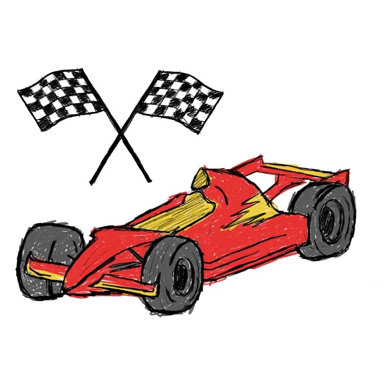 Voitures de course pour enfants, voitures de sport, formules, pilotes de course