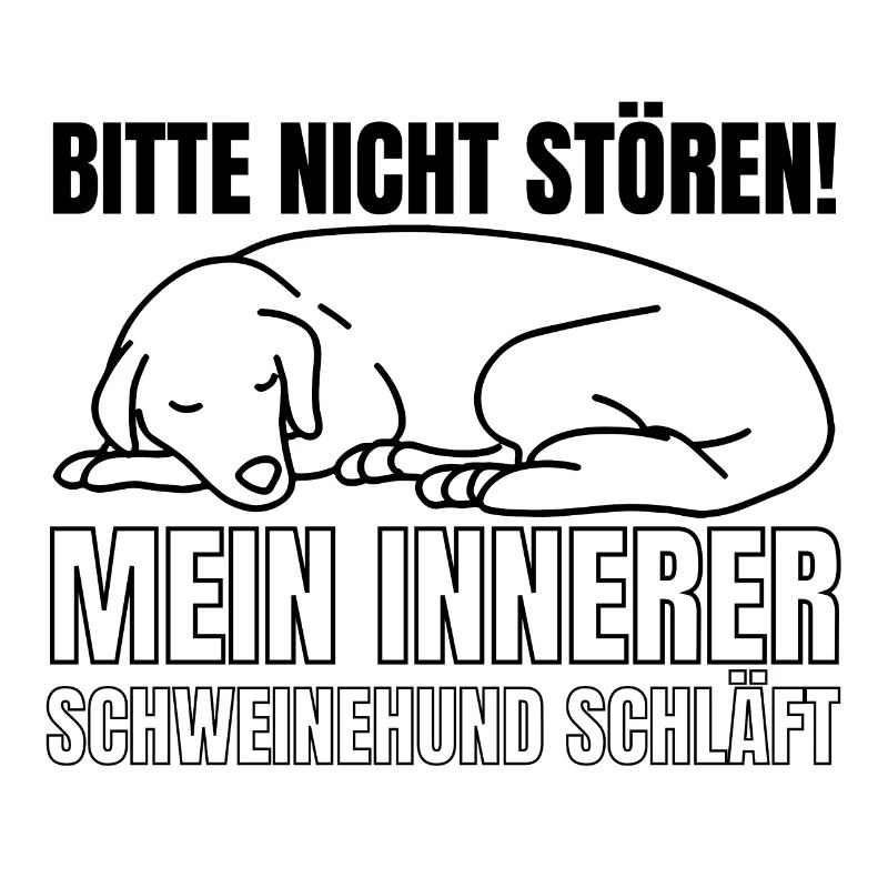 Bitte nicht stören, mein innerer Schweinehund schl