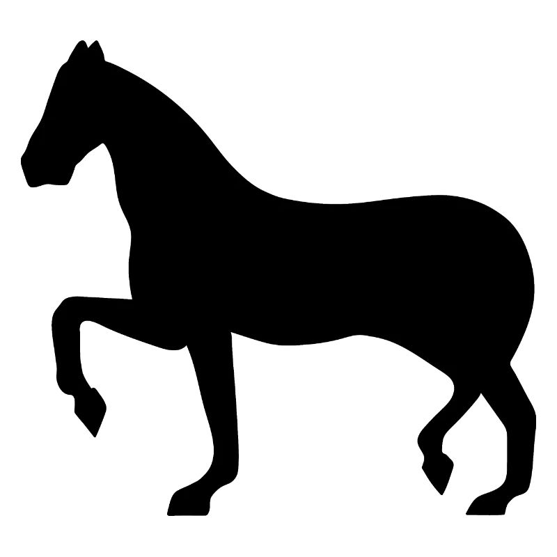 Silhouette de cheval
