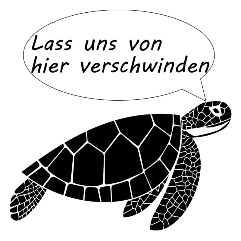 Schildkröte - lass uns verschwinden