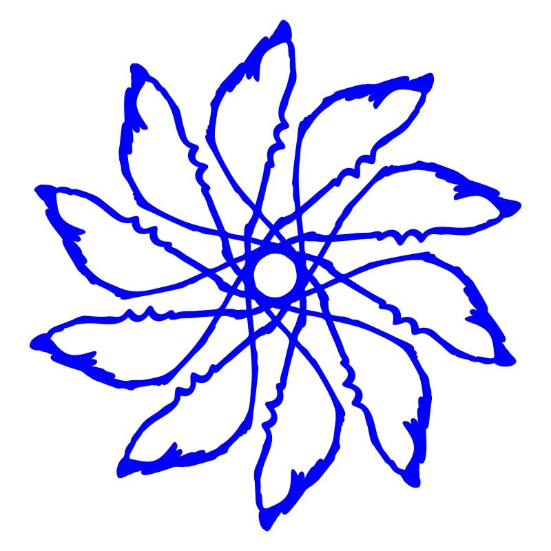 Random patterns circled Vectorgraphic