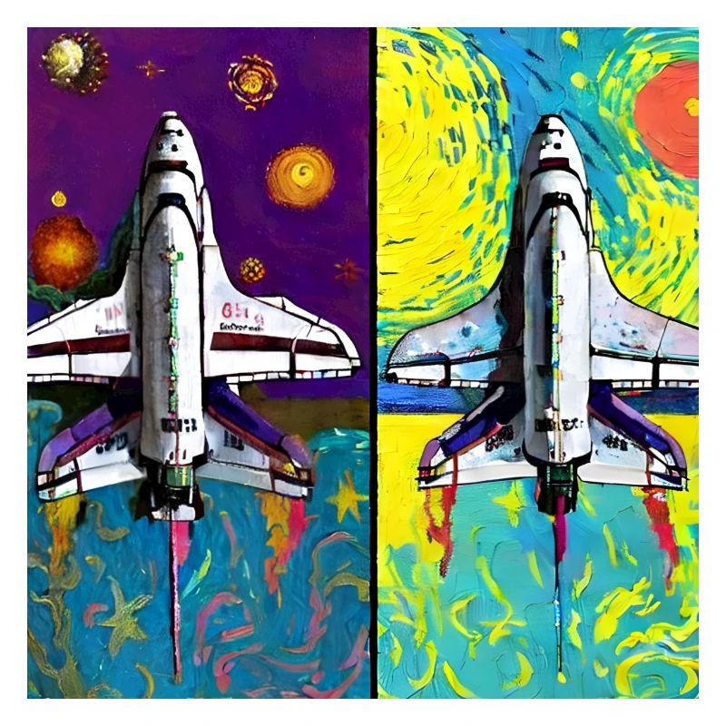 navette spatiale van gogh