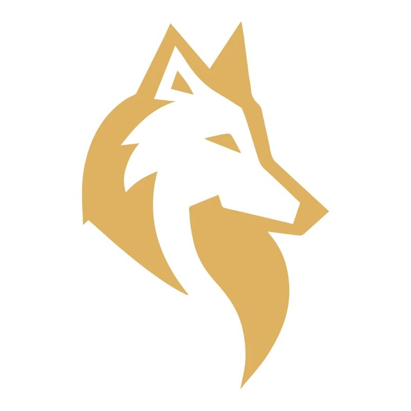 Wolfssilhouette neu einfärben