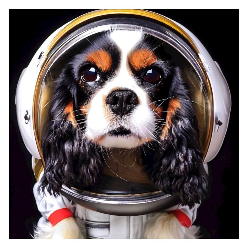 King Charles Cavalier Astronaut