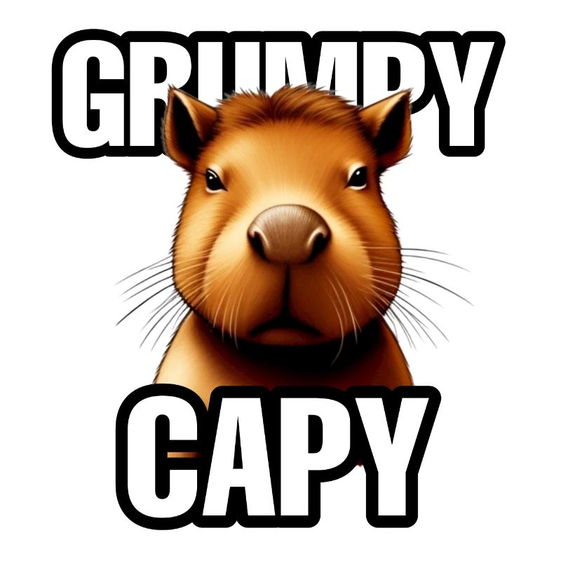 Grumpy Capybara - Ok I pull Up Meme - Cute Animal