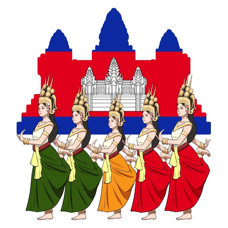 Cambodia Tradition Dance Khmer Apsara I Gift