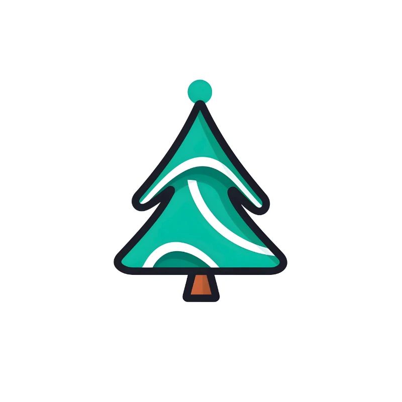 Comic Weihnachtsbaum Design - Tannenbaum Cristbaum