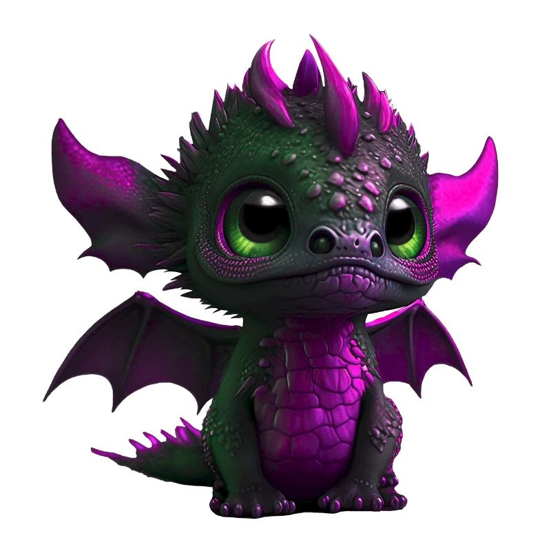 Bébé Dragon Rose | Mignon bébé dragon rose