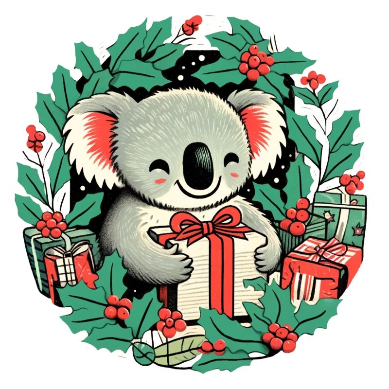 Christmas koala Bear