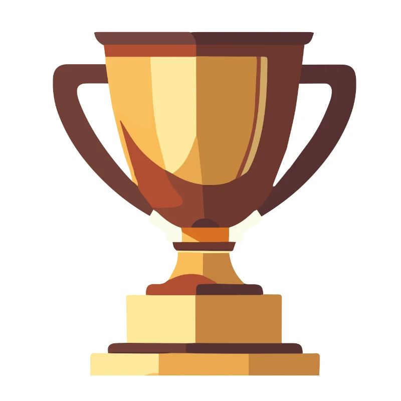 Gewinner Trophäe Gold