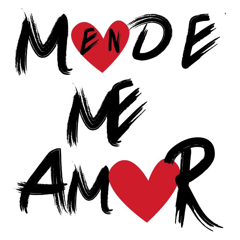 In Me Amor Mode_typographique in der Gestalt eines Herzens