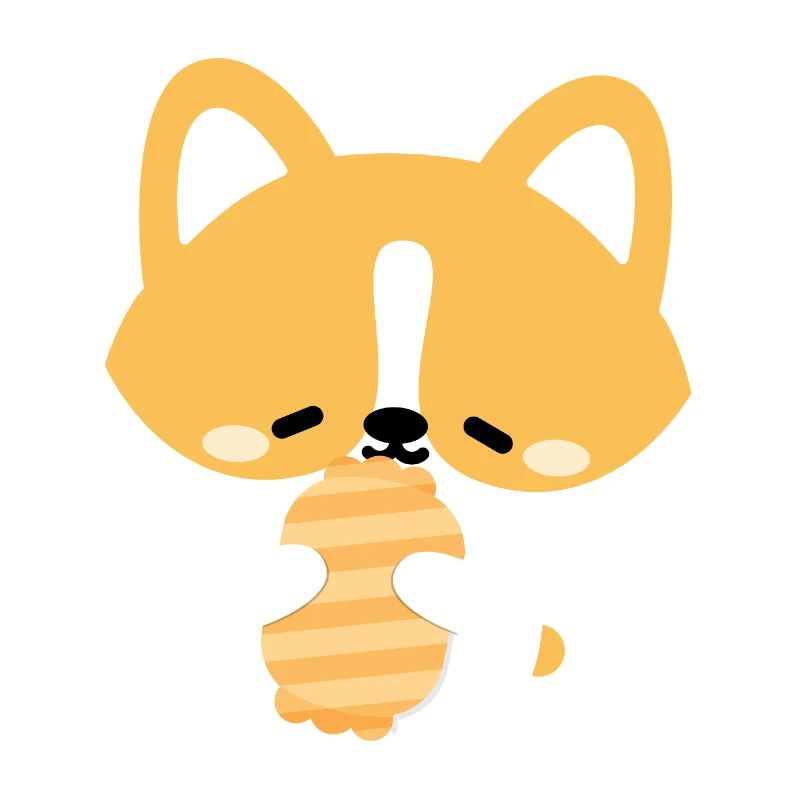 Chiot corgi endormi