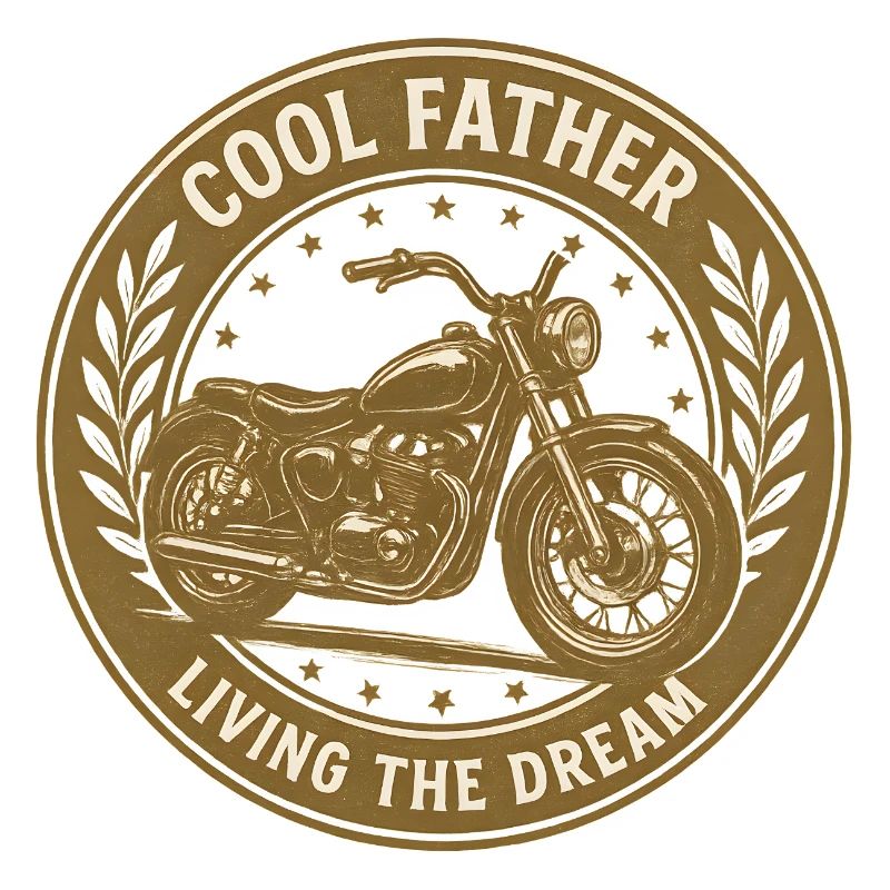 Cool Biker Vater – Living the Dream – Vintage Moto