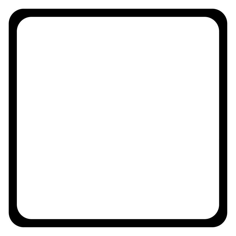 Square with rounded corners