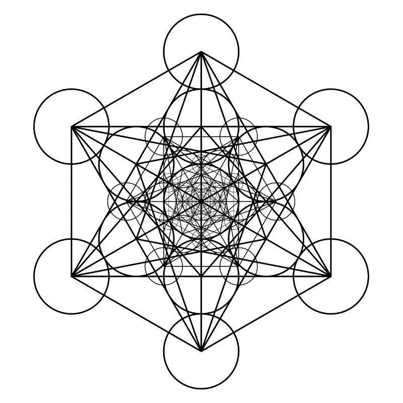 Cubes de Metatron Noir