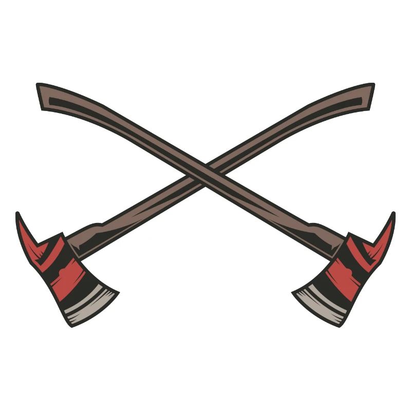 Fire brigade axes crossed
