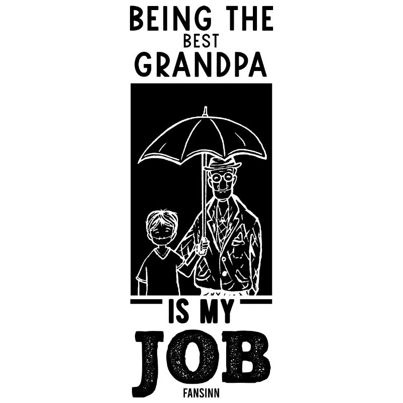 bester Opa mit Regenschirm Enkelkind