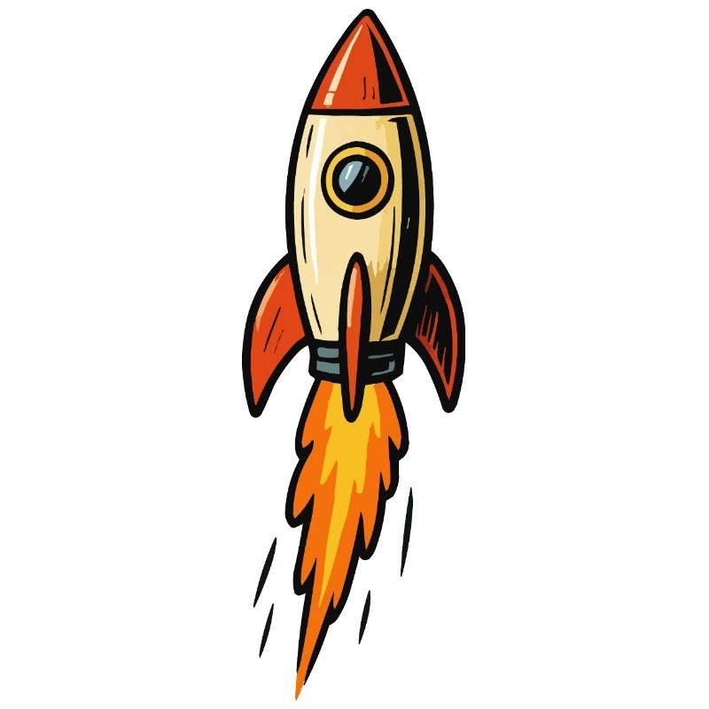 Illustration de fusée Fire Flight