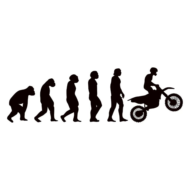 Motorrad Biker Evolution Mofa Moped Motorradfahrer