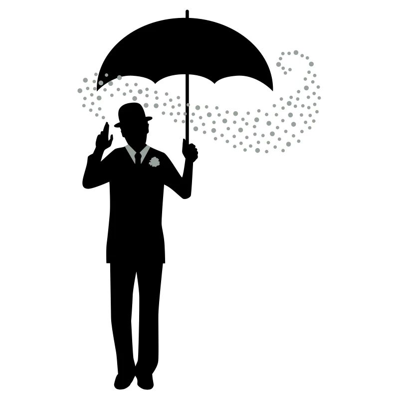 Magicien - Parapluie - Melon - Pantomime - 2C