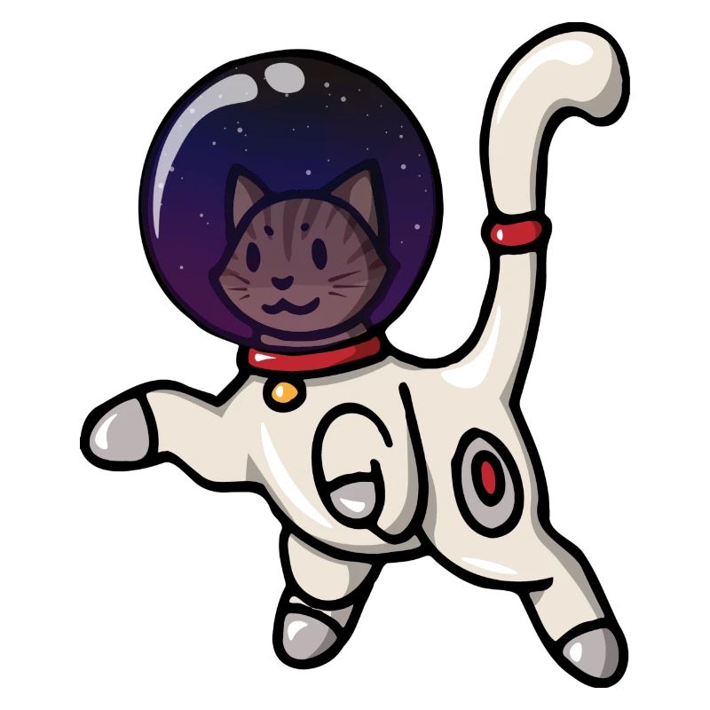 Chat de l'espace Spacecat! Idée cadeau Astrocat All