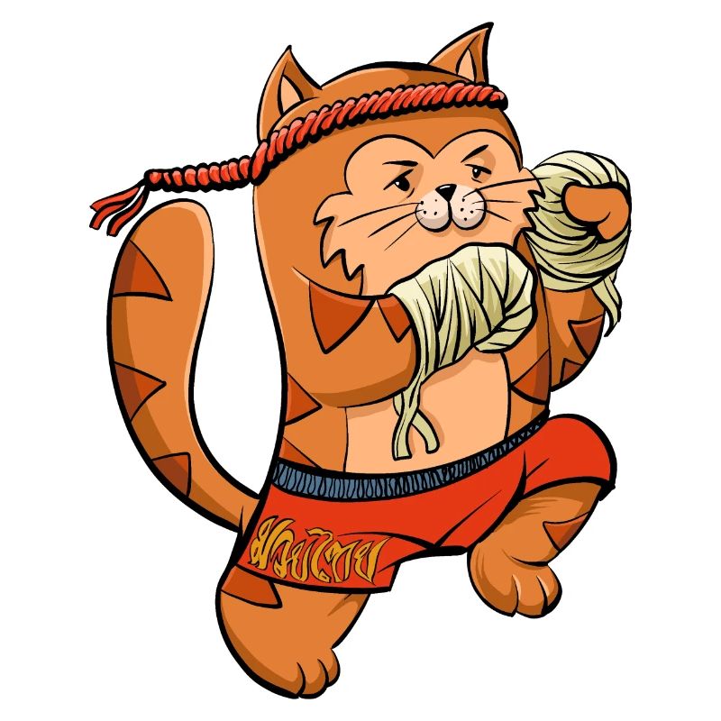 Muay Thai Boxing Kitten